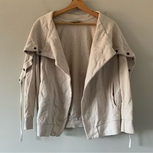 AllSaints Open Front Jacket Womens Small Designer Streetwear Oversized Capsule